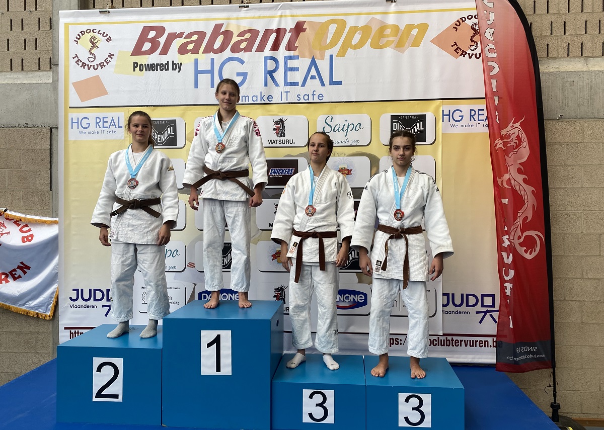 Judoka Jana Bergman pakt goud in 'Brabant Open'