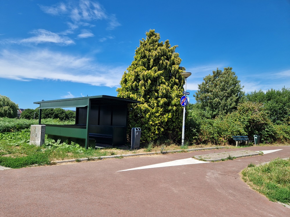 Wat is de functie van dit groene hutje?