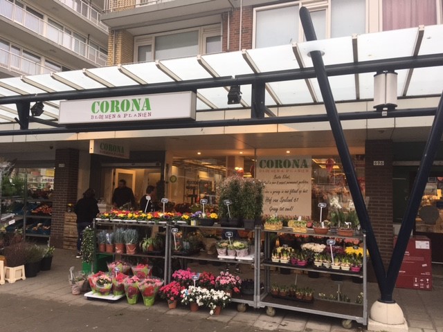 Bloemenwinkel Corona gaat stoppen in de Nolenslaan