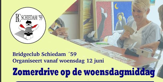 Bridgeclub Schiedam’59 wil in zomer een drive houden