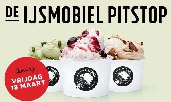 Actie openingsweekend De IJsmobiel Pitstop