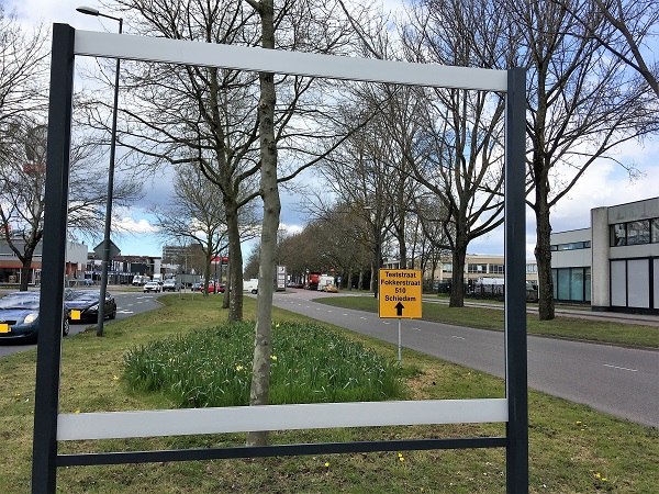 Leeg frame krijgt nieuw welkomstbord