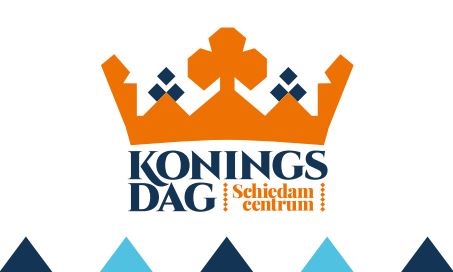 Handige flyer- en stempelkaart voor Koningsdag in Schiedam Centrum