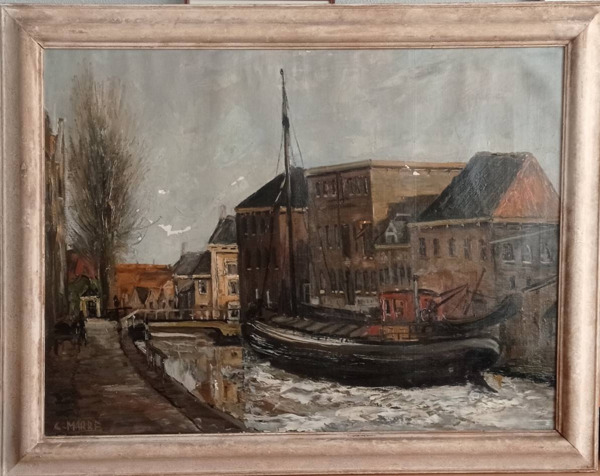 HVS krijgt prachtig schilderij van de Schie cadeau