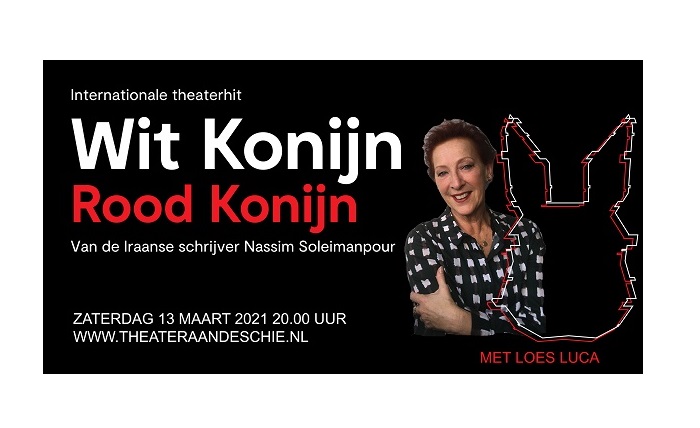 Super dappere Loes Luca speelt Wit Konijn Rood Konijn in Schiedam