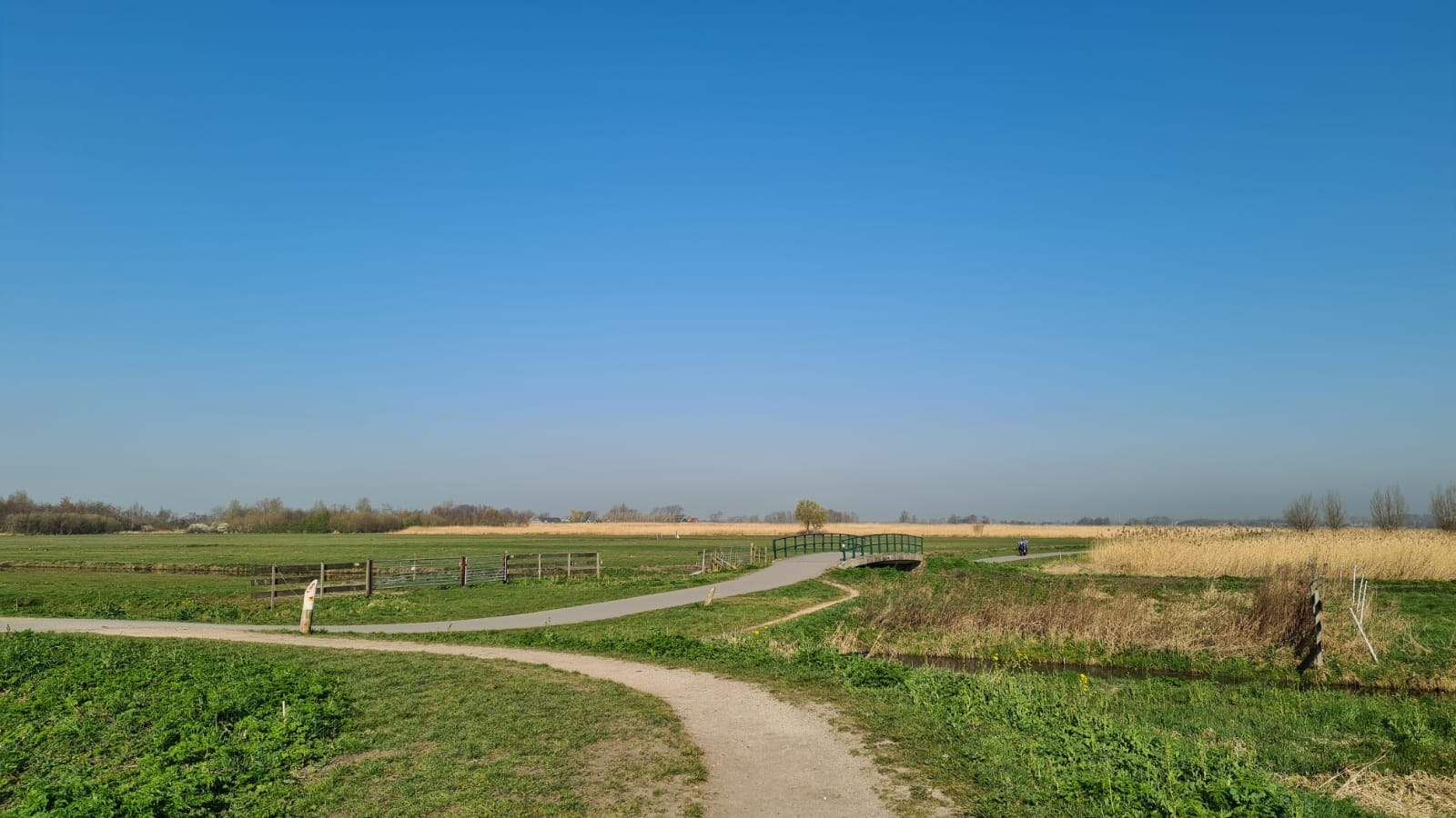 Vandaag is het genieten van de helder blauwe lucht en hoge temperatuur
